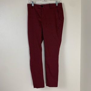 Banana Republic Pants Size 4 red & black
